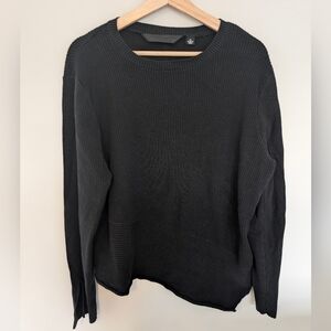 Harley Davidson Motorcycles Black Asymmetrical Sweater Women Size 2XL Wool Blend